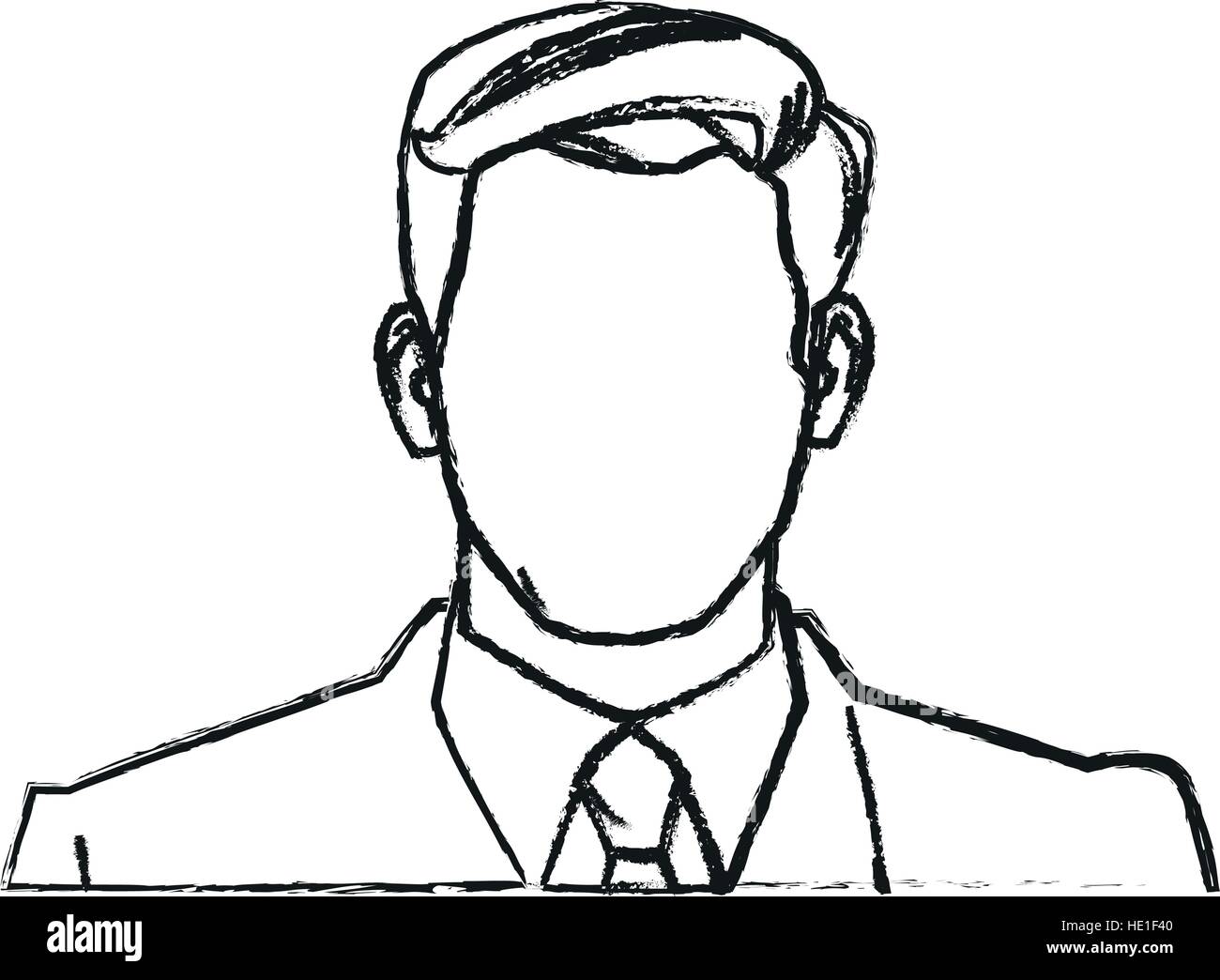 isolated-man-with-suit-design-stock-vector-image-art-alamy
