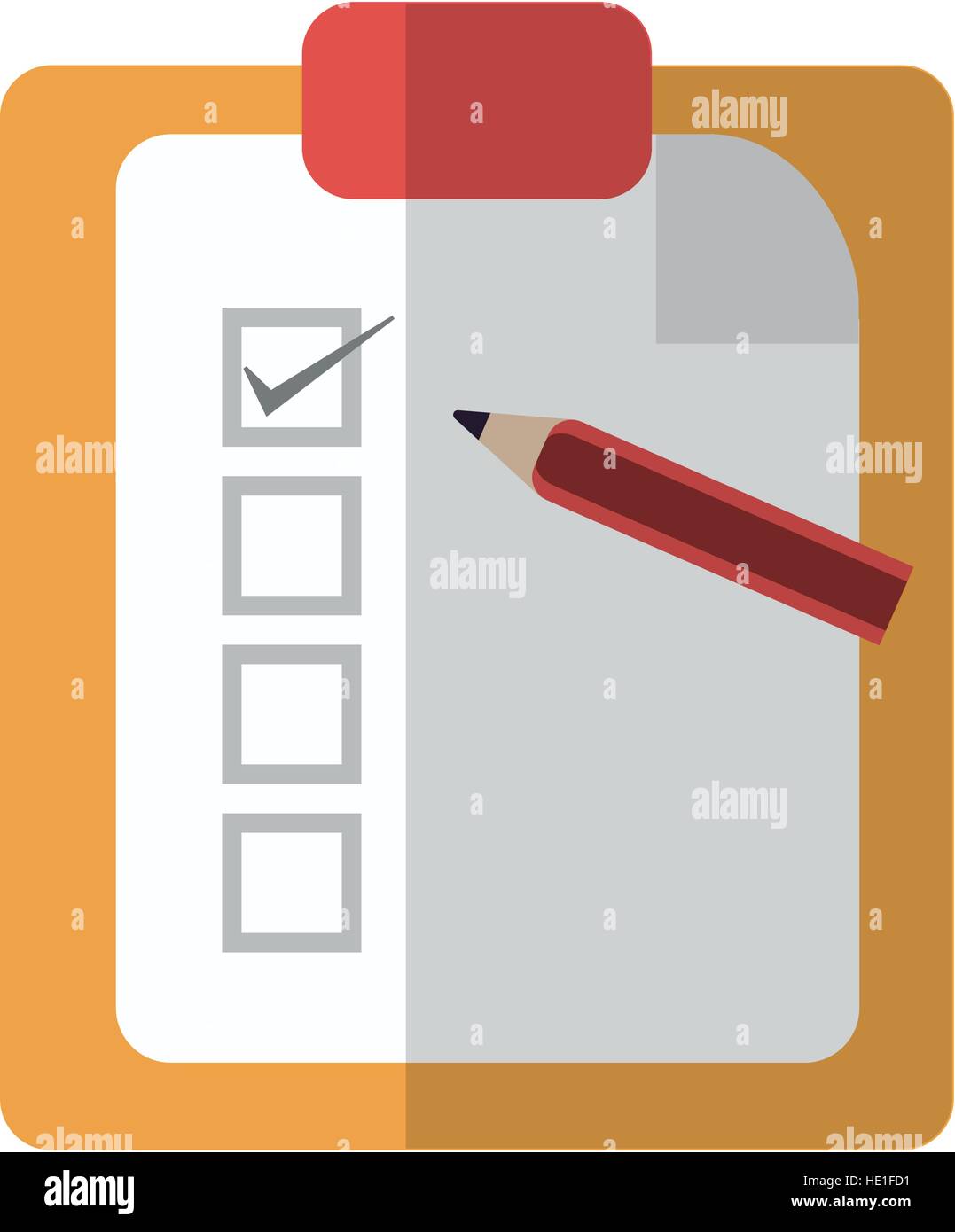 Isolated check list design Stock Vector Image & Art - Alamy