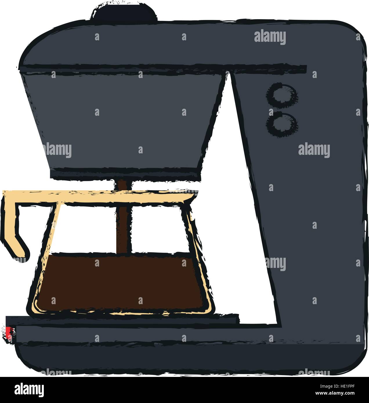 Isolated coffee machine design Stock Vector Image & Art - Alamy