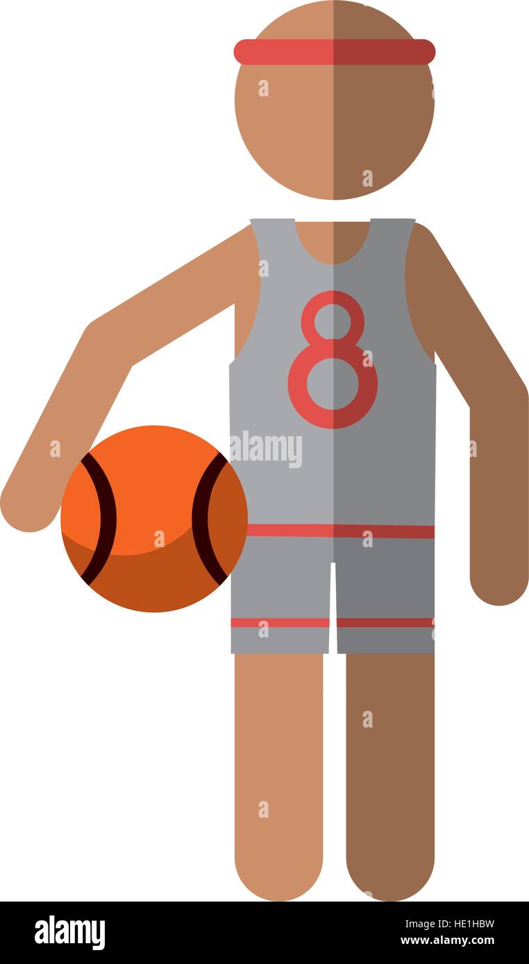 Basketball player dribbling ball cartoon hires stock photography and