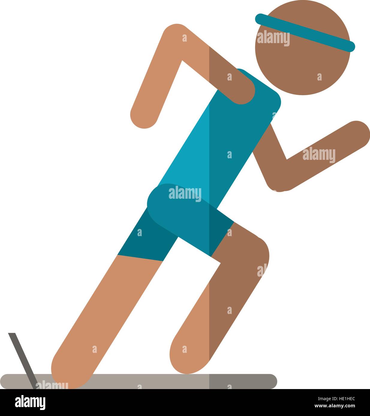 athletic runner sport active Stock Vector Image & Art - Alamy