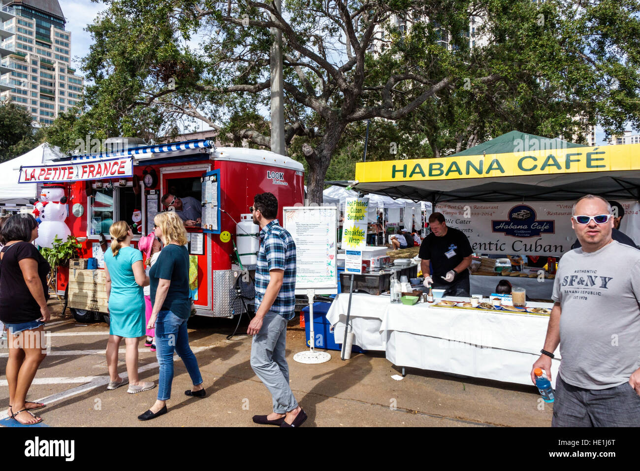 St. Saint Petersburg Florida Saturday Morning Market vendors stalls