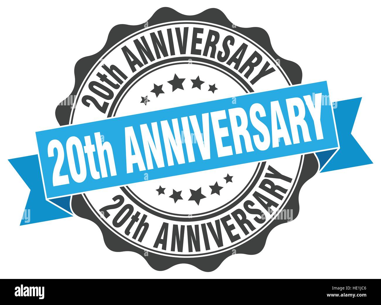 20th anniversary stamp. sign. seal Stock Vector Image & Art - Alamy