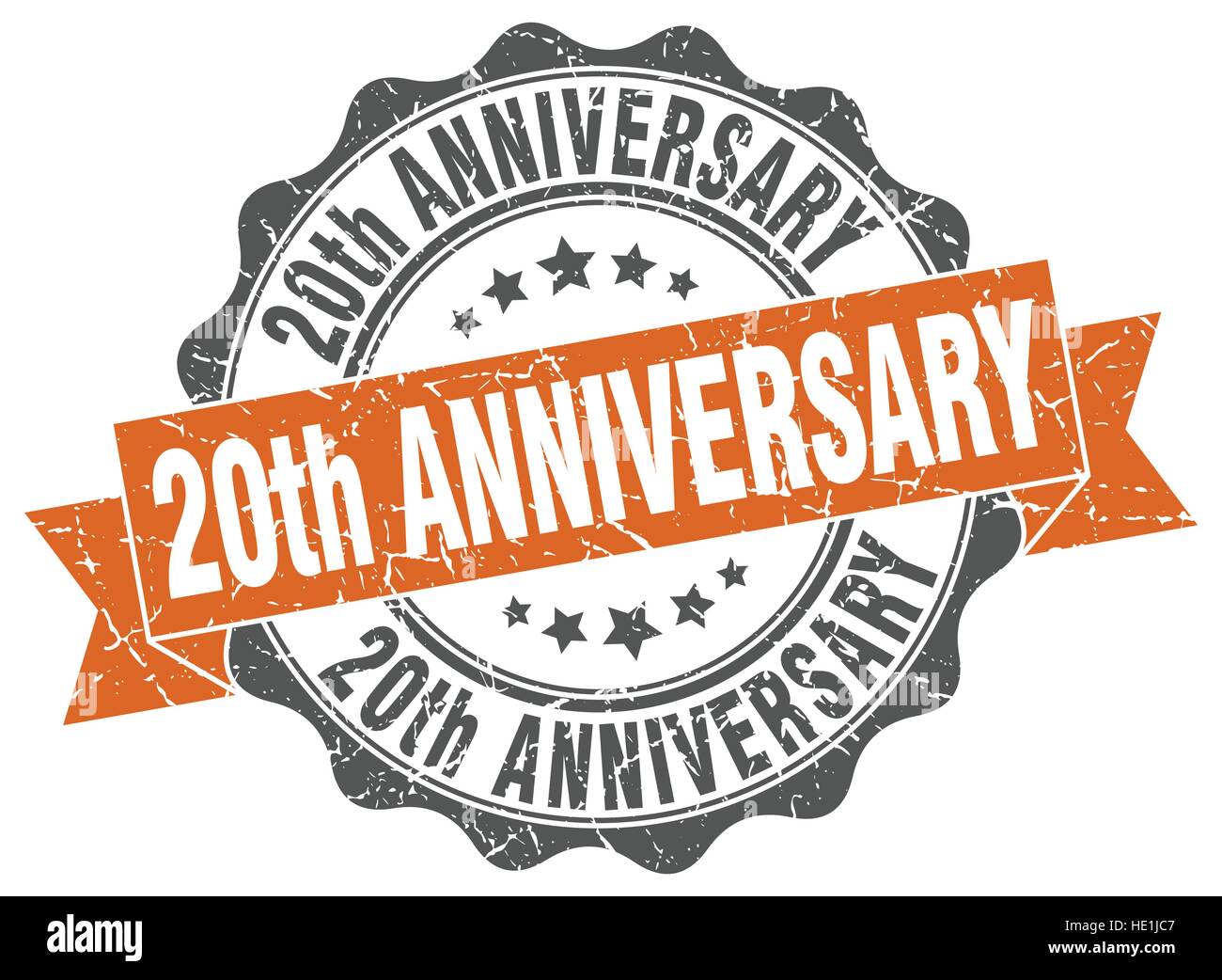 20th anniversary stamp. sign. seal Stock Vector Image & Art - Alamy