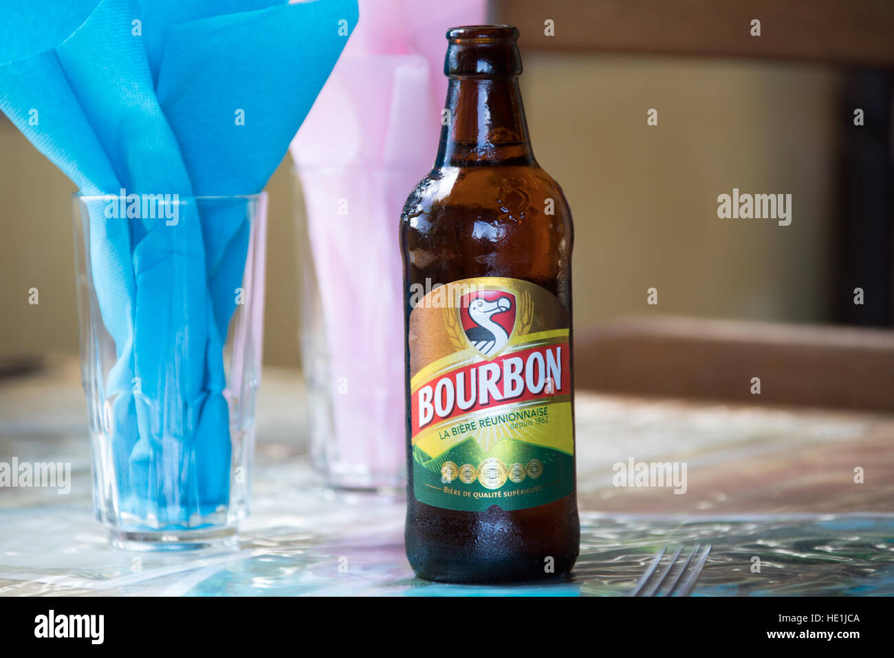 Bourbon beer, Mauritius Island Stock Photo