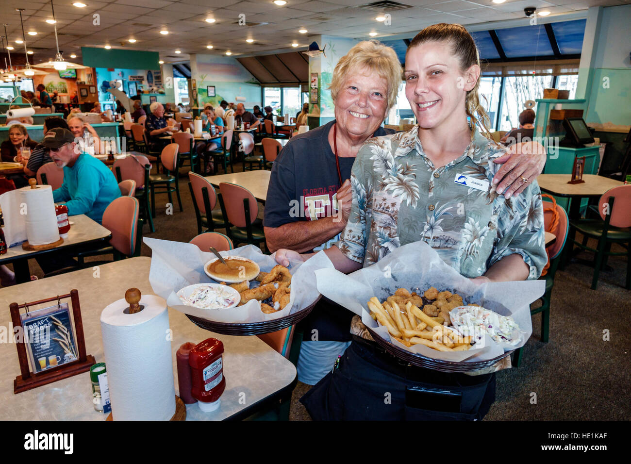 Florida, South, Bradenton, Ellenton, Anna Maria Oyster Bar Stock Photo