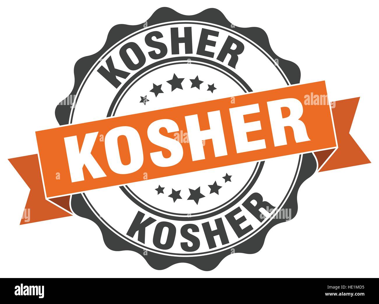 kosher stamp. sign. seal Stock Vector