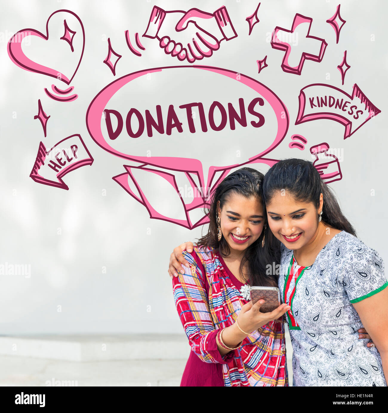 Support Donations Charity Volunteer Care Welfare Concept Stock Photo ...