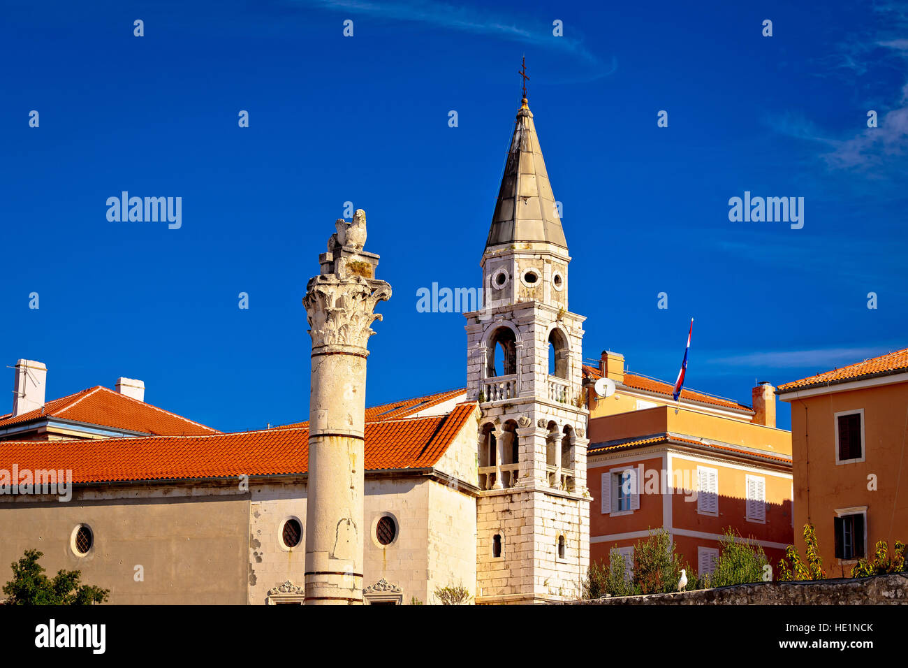 Historic roman landmarks of Zadar, Dalmatia, Croatia Stock Photo
