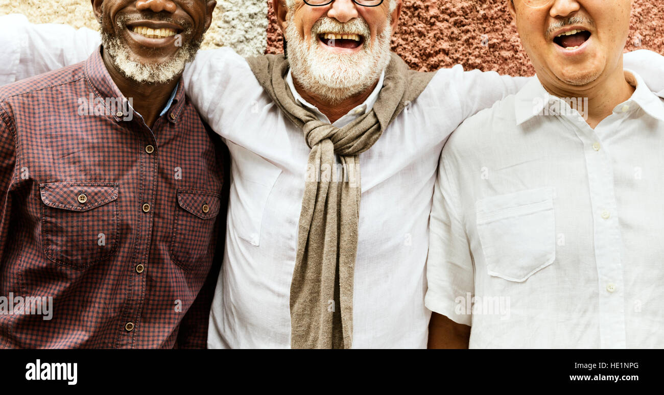 Group Of Senior Retirement Discussion Concept Stock Photo Alamy
