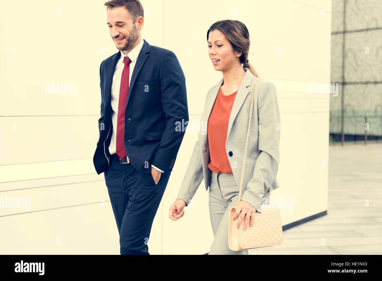 Business People Commuter Walking City Life Concept Stock Photo - Alamy