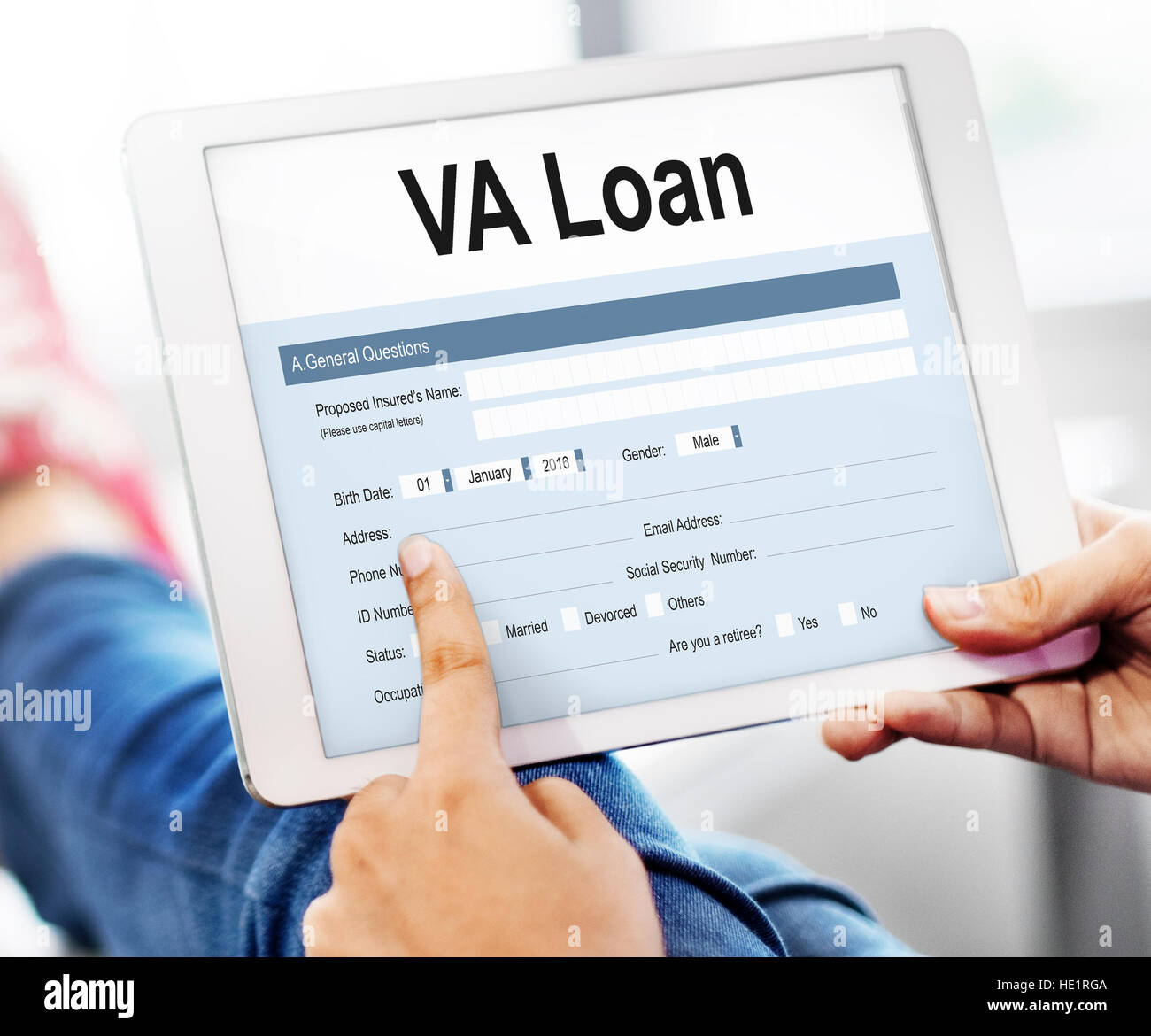 VA Loan Veterans Affair Concept Stock Photo