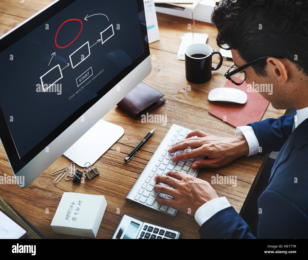 Business Plan Strategy Diagram Concept Stock Photo