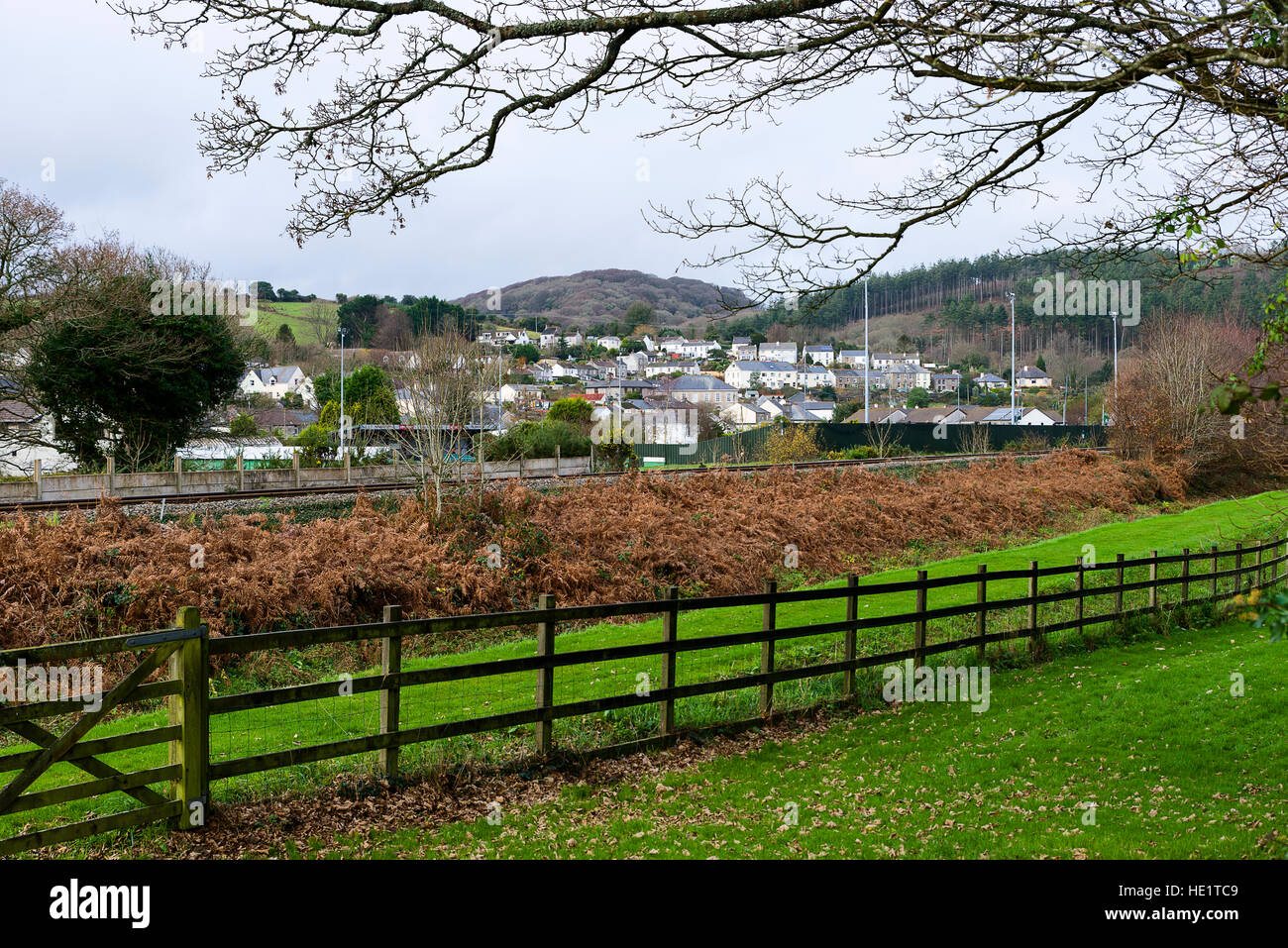 St Blazey in Par, Cornwall, UK. Editorial use only Stock Photo Alamy