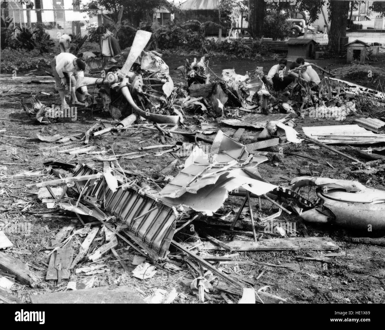 Wreckage of Japanese Mitsubishi A6M2 Zero plane shot down by USAAF ...