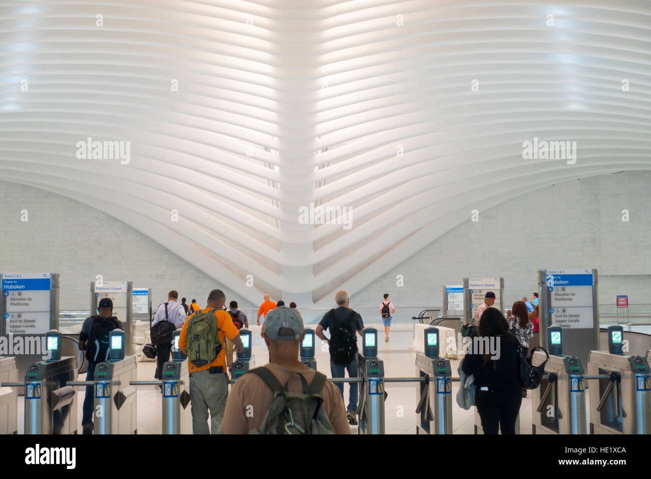 Oculus subway station NYC Stock Photo