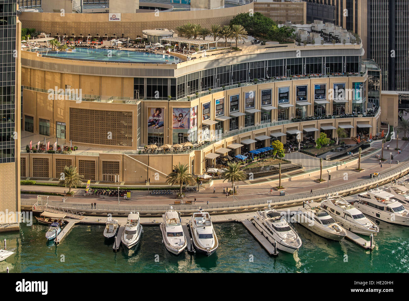 Dubai Marina in the UAE Stock Photo
