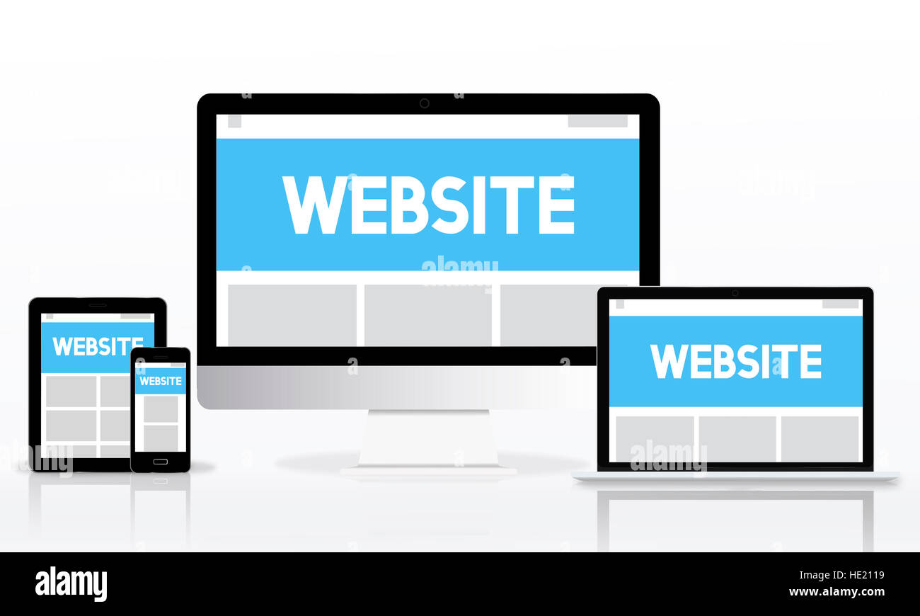 Web Design Template Copy Space Concept Stock Photo - Alamy
