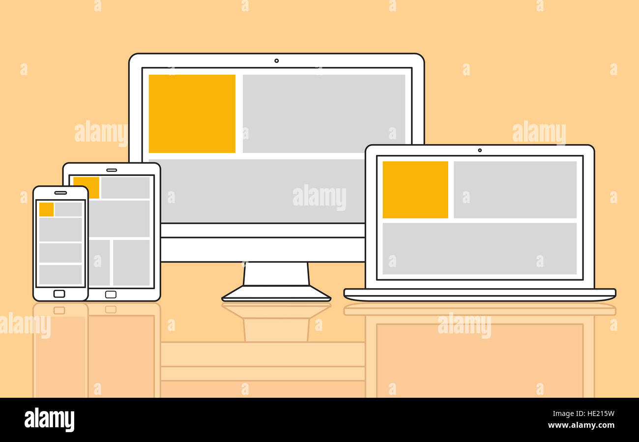 Web Design Template Copy Space Concept Stock Photo - Alamy