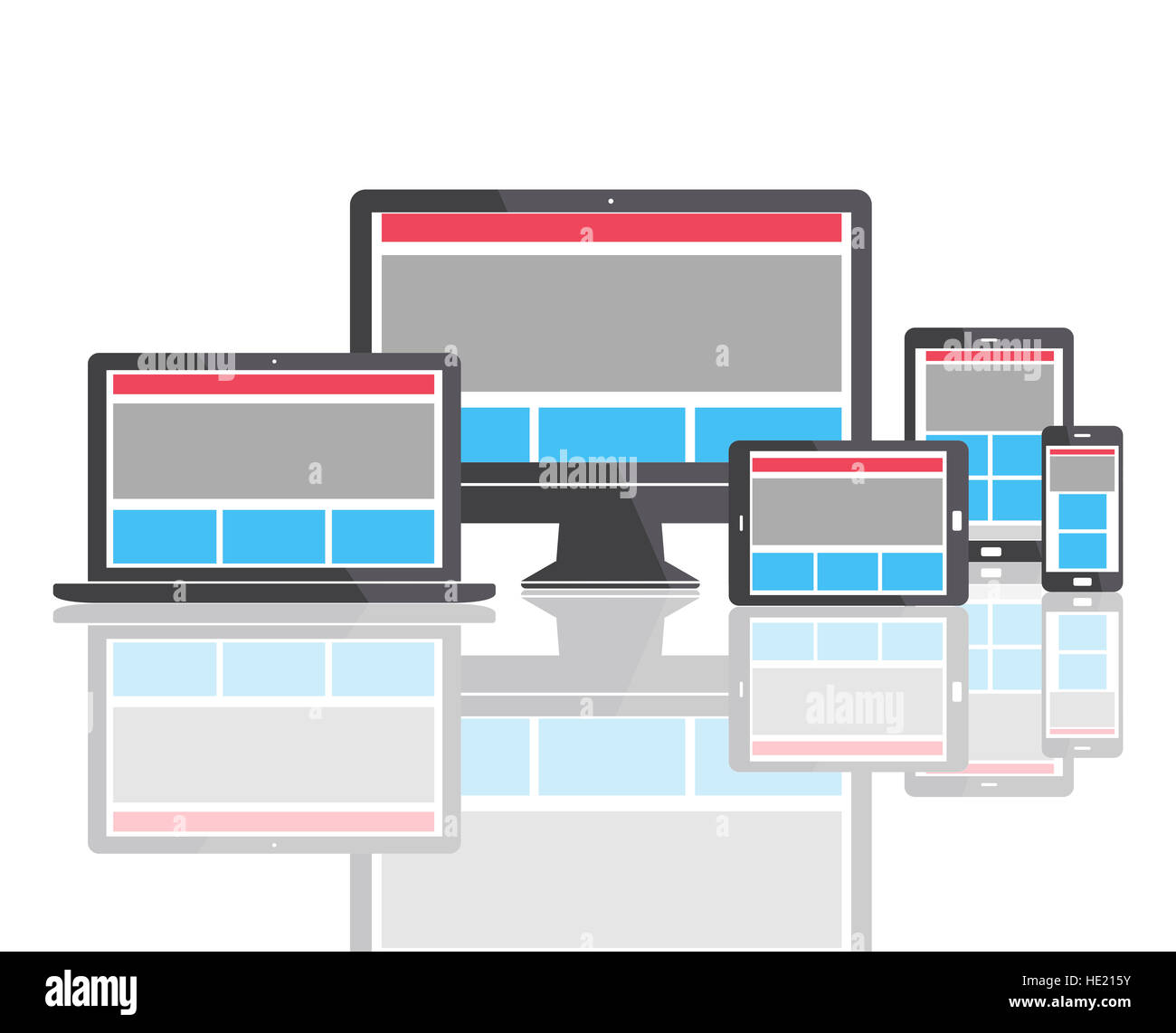 Web Design Template Copy Space Concept Stock Photo