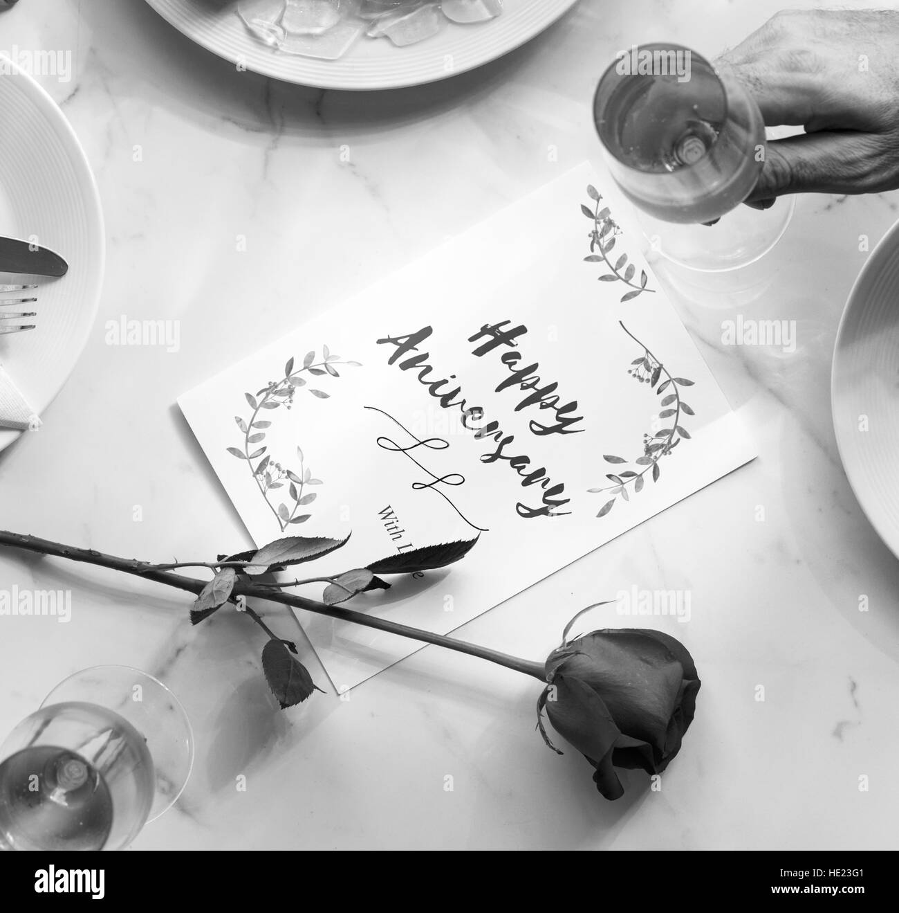 Happy couple enjoying festive Black and White Stock Photos & Images Alamy(01)