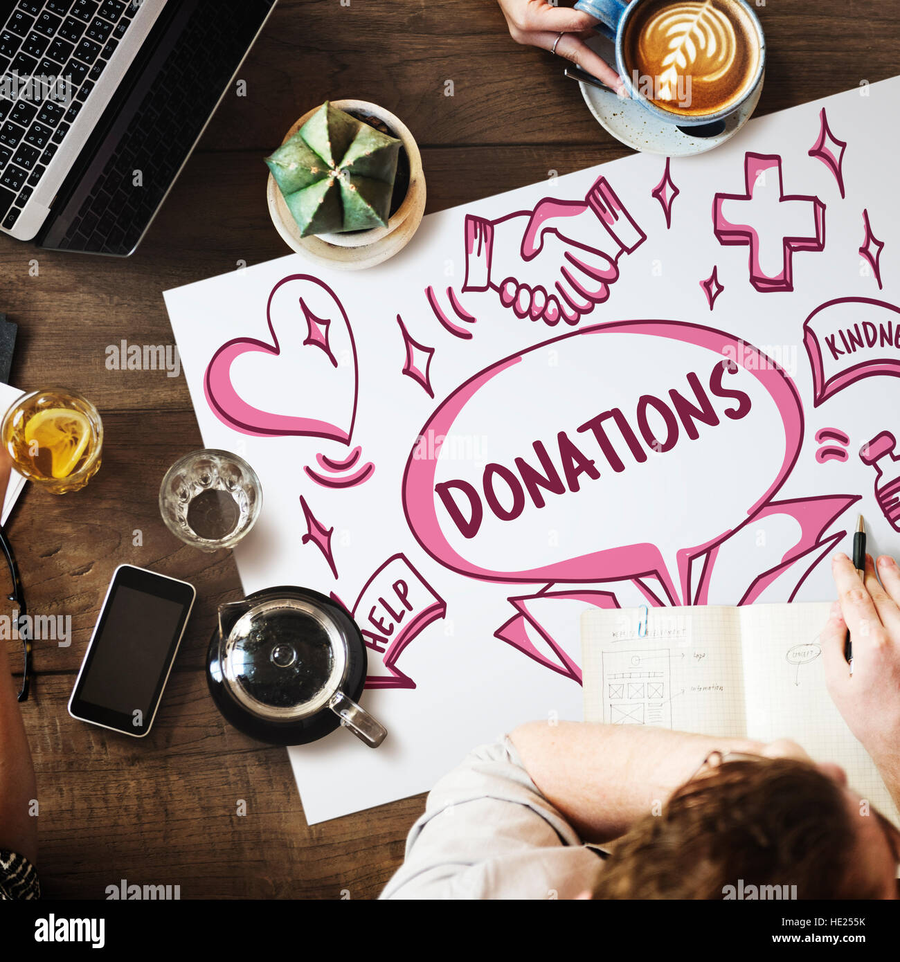 Support Donations Charity Volunteer Care Welfare Concept Stock Photo ...