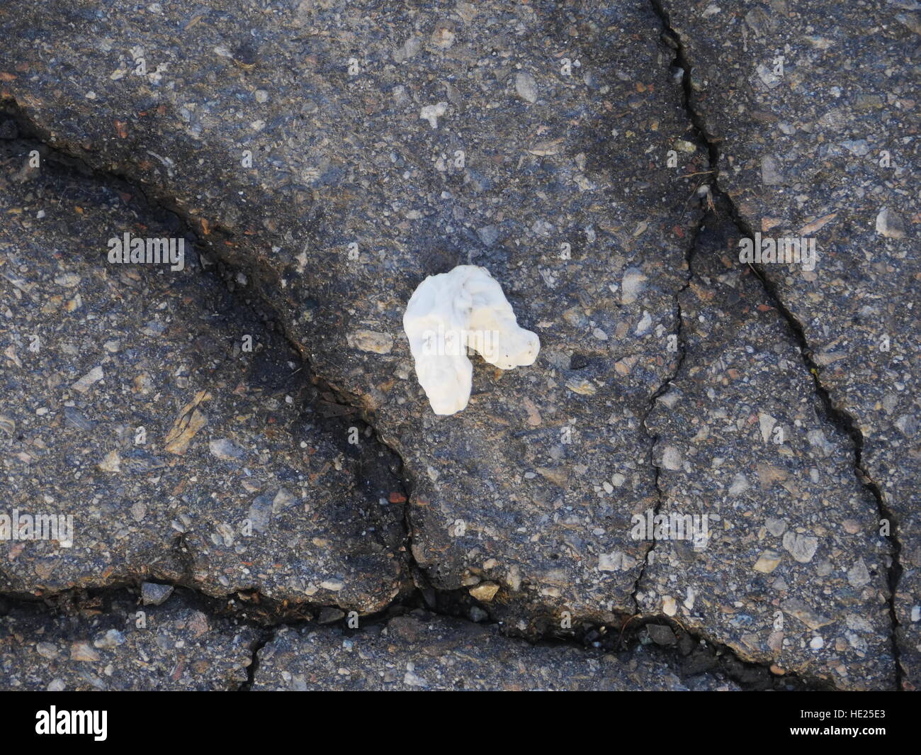 tarmac chewing gum Stock Photo