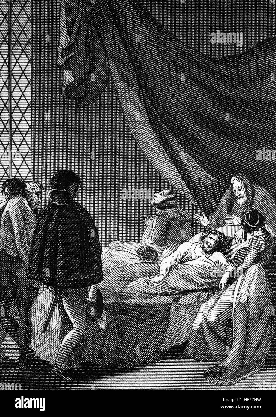The sudden death of Henry V at the Château de Vincennes, on 31 August
