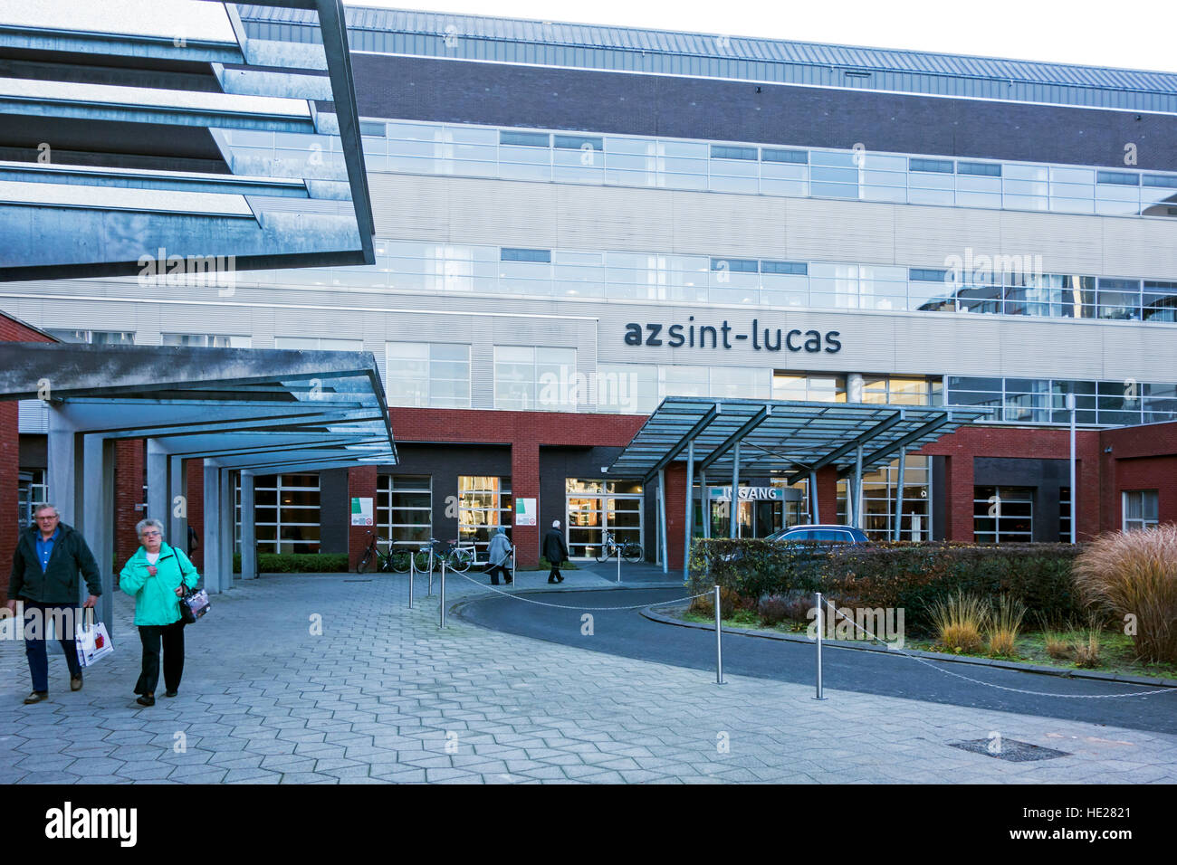 Hospital AZ Sint-Lucas in the city Ghent, East Flanders, Belgium Stock Photo