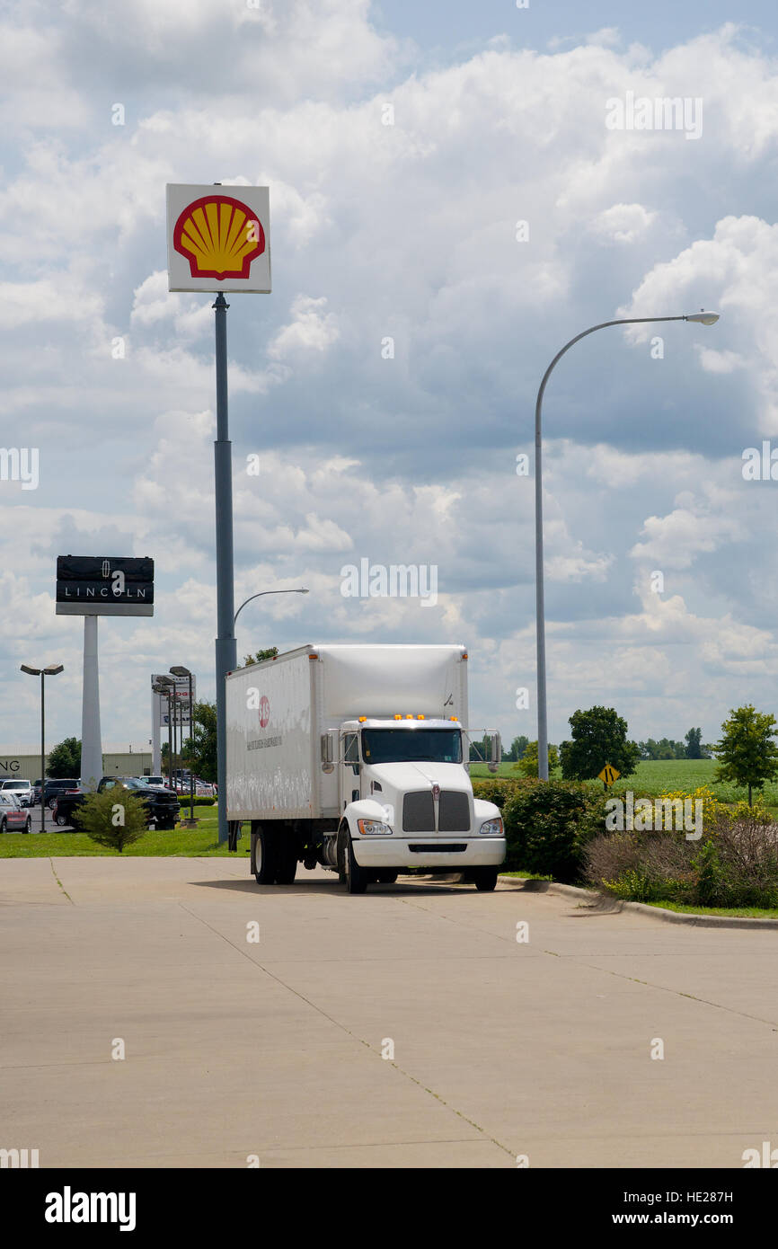 Shell Garage Route 116 Near Pontiac Livingston County Illinois