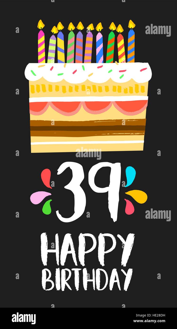 Happy 39th Birthday 39 Today Pop-Up Greeting Card