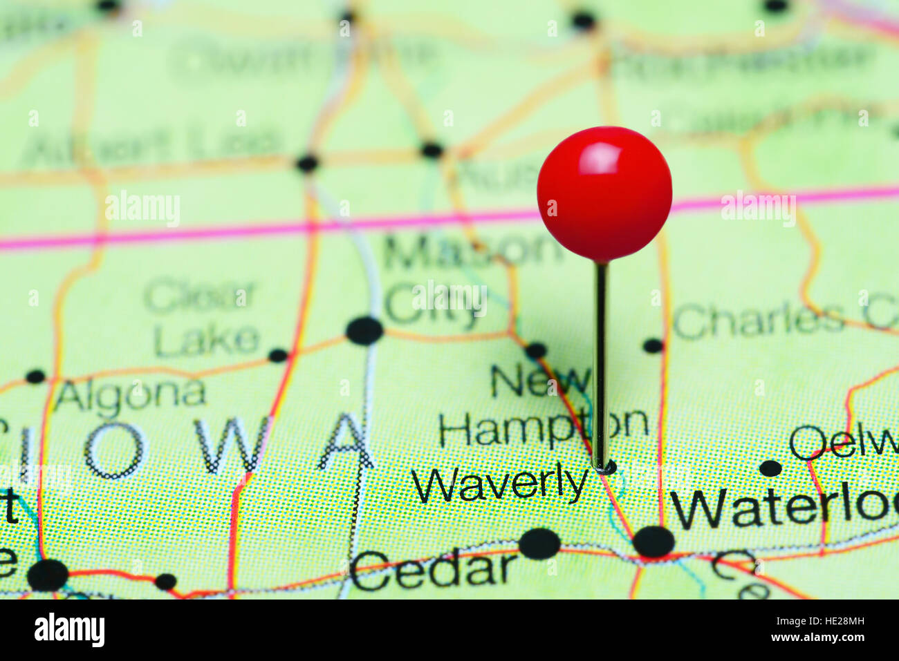 Map of waverly hires stock photography and images Alamy