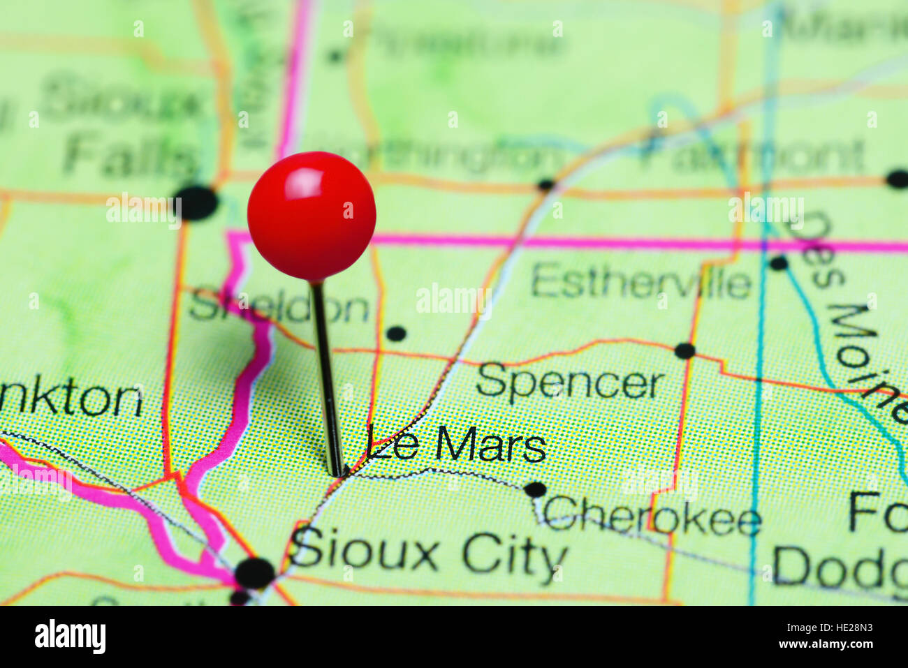 Le mars iowa map hires stock photography and images Alamy