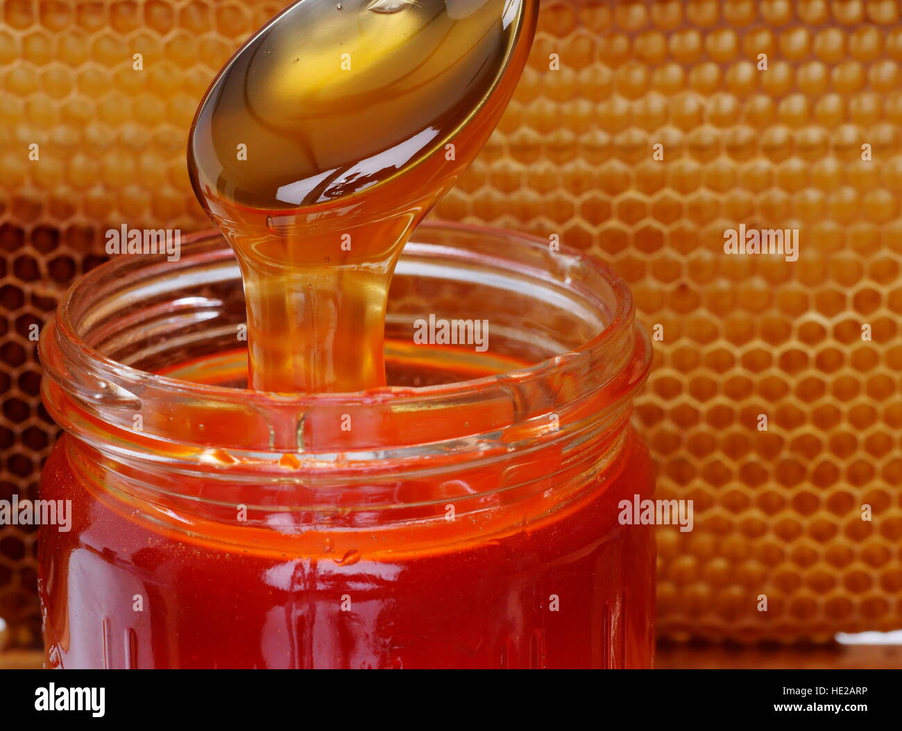 honey jar isolated Stock Photo Alamy