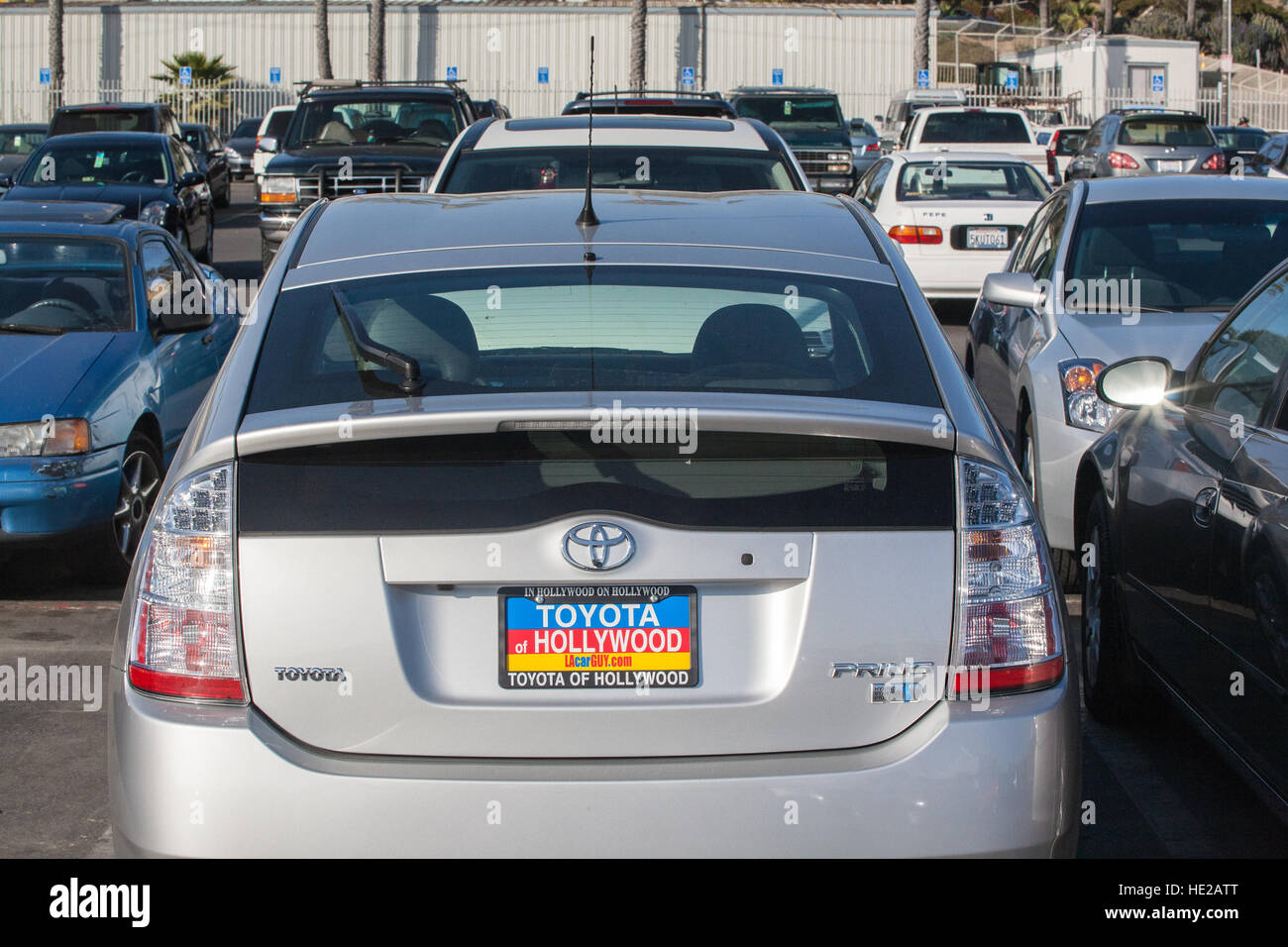 Hollywood, car, plate,Toyota, car in, Downtown, Los Angeles,L.A