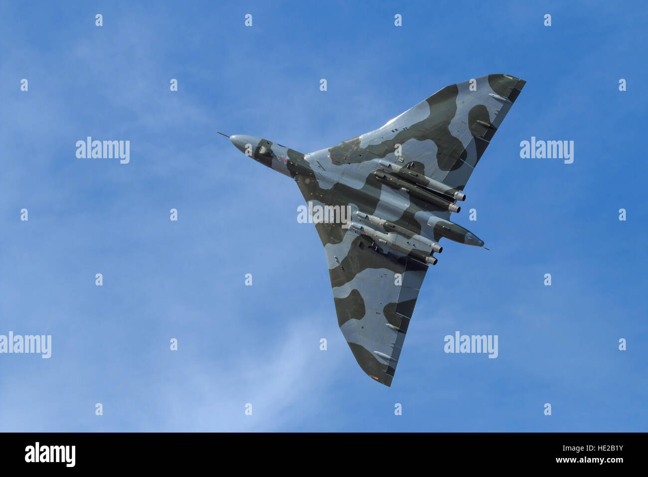 Avro Vulcan XH558 displaying to the crowds at Southport airshow Stock Photo