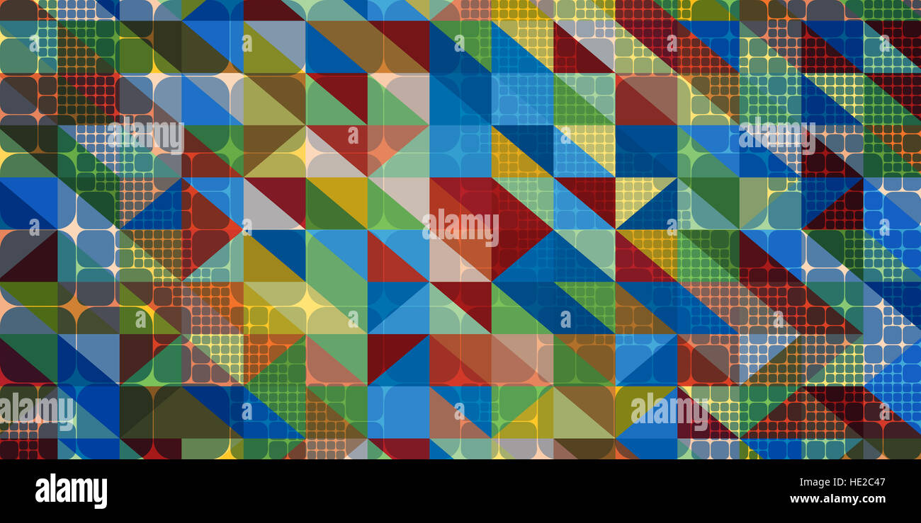 Abstract bright graphic art pattern background full of squares and ...