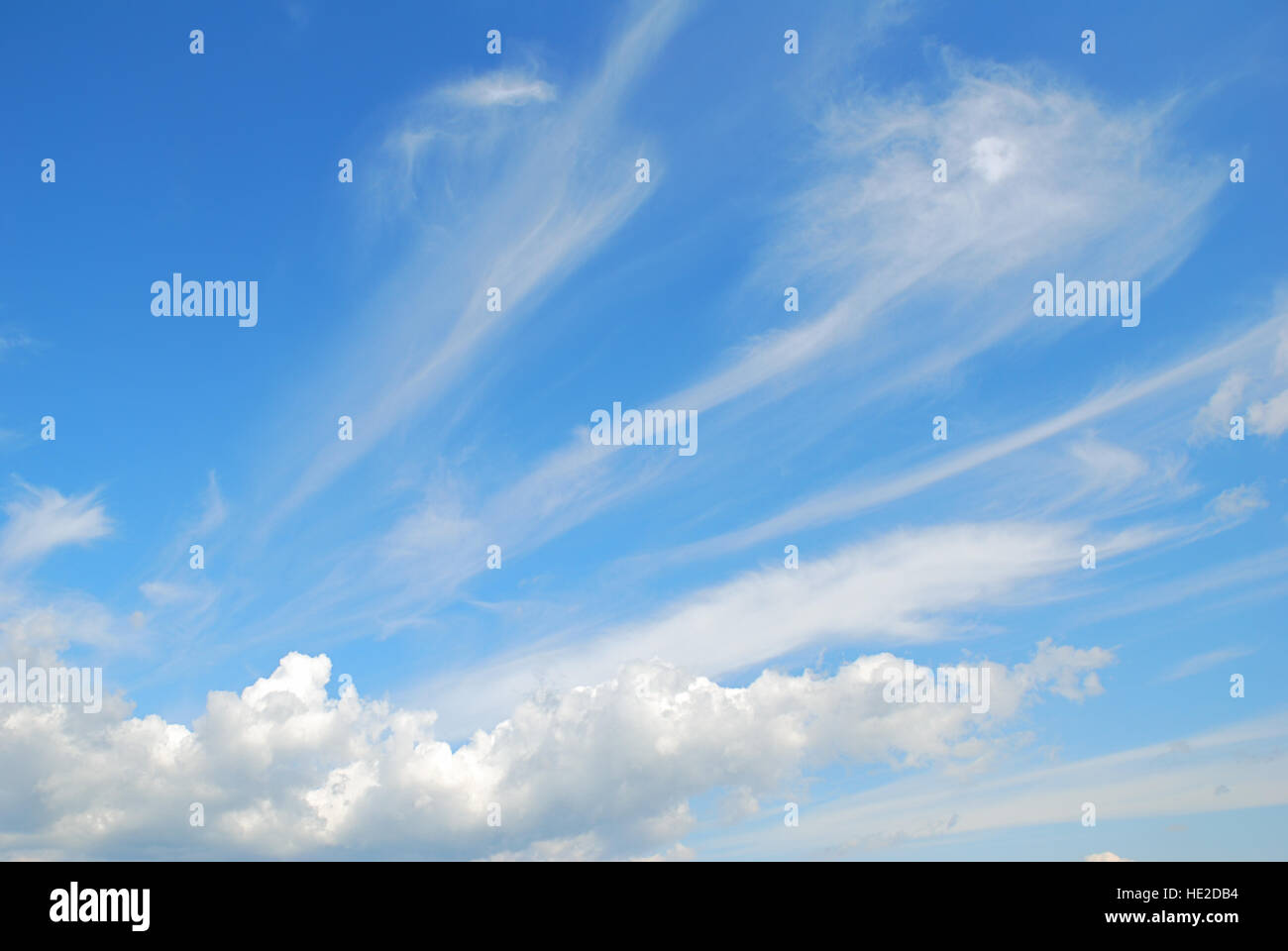 Abstract blue sky with white clouds background Stock Photo - Alamy