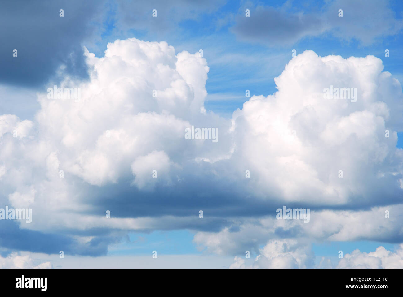 Big white clouds and blue sky Stock Photo - Alamy