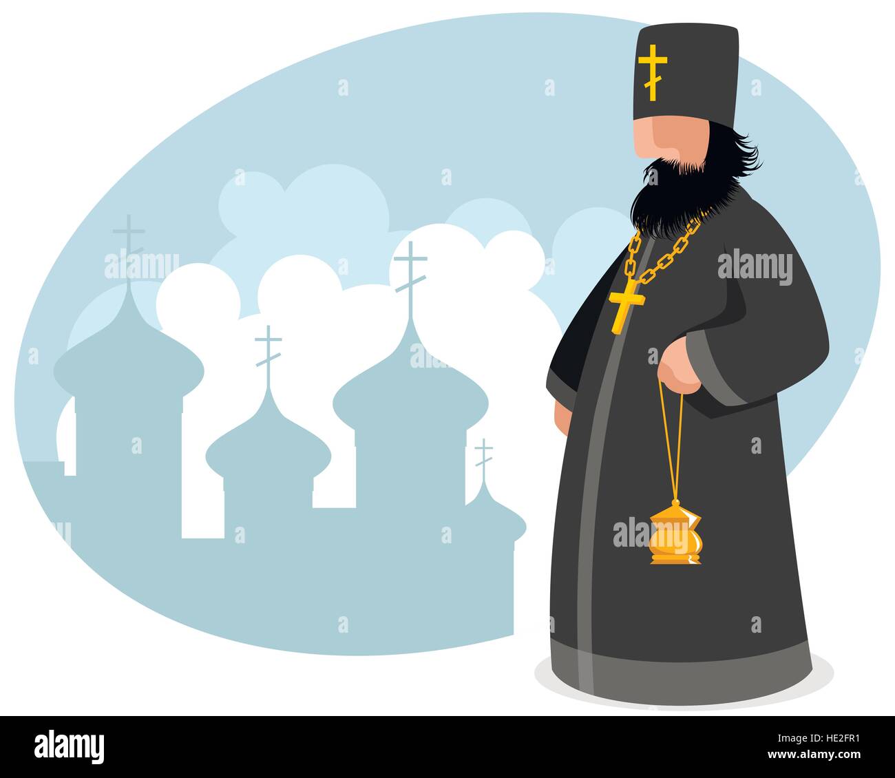 orthodox priest clipart