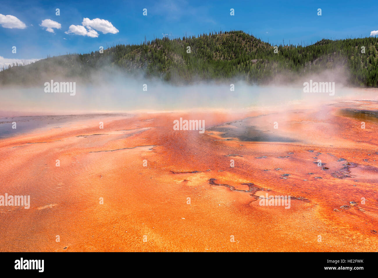 Grand Prismatic Spring in Yellowstone National Park, USA Stock Photo
