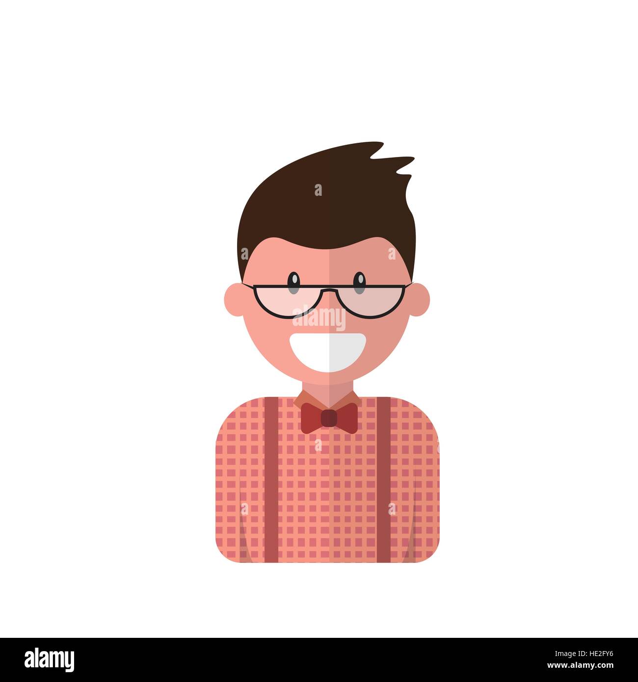 Profile Icon Male Avatar Man, Hipster Cartoon Guy Beard Portrait ...