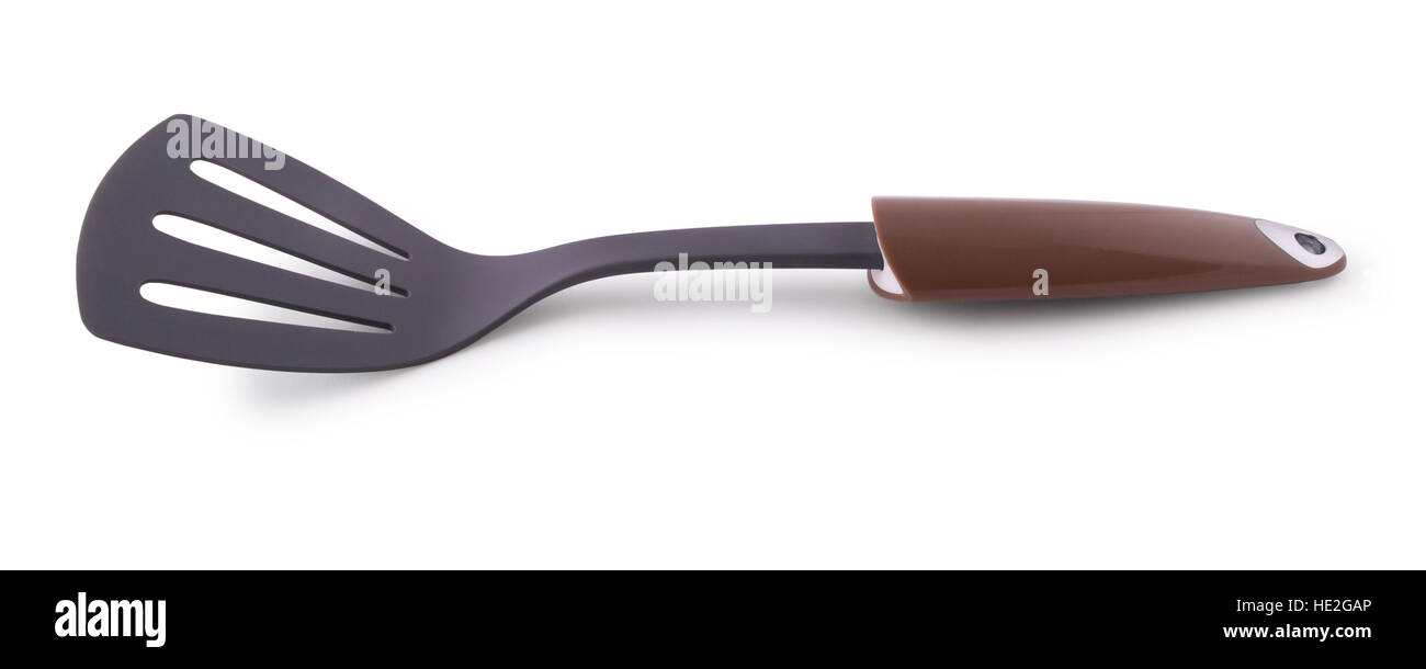 A kitchen spatula on a white background. Clipping path included Stock Photo