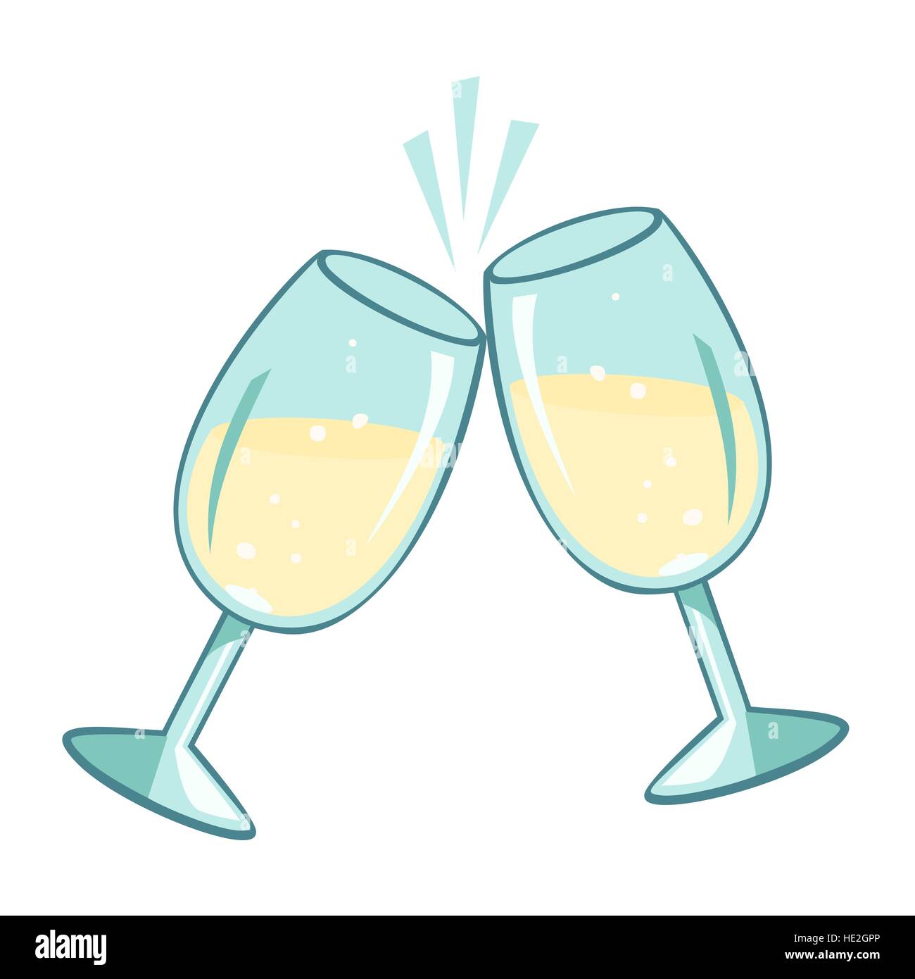 https://c8.alamy.com/comp/HE2GPP/sparkling-pair-champagne-glasses-vector-illustration-isolated-on-white-HE2GPP.jpg