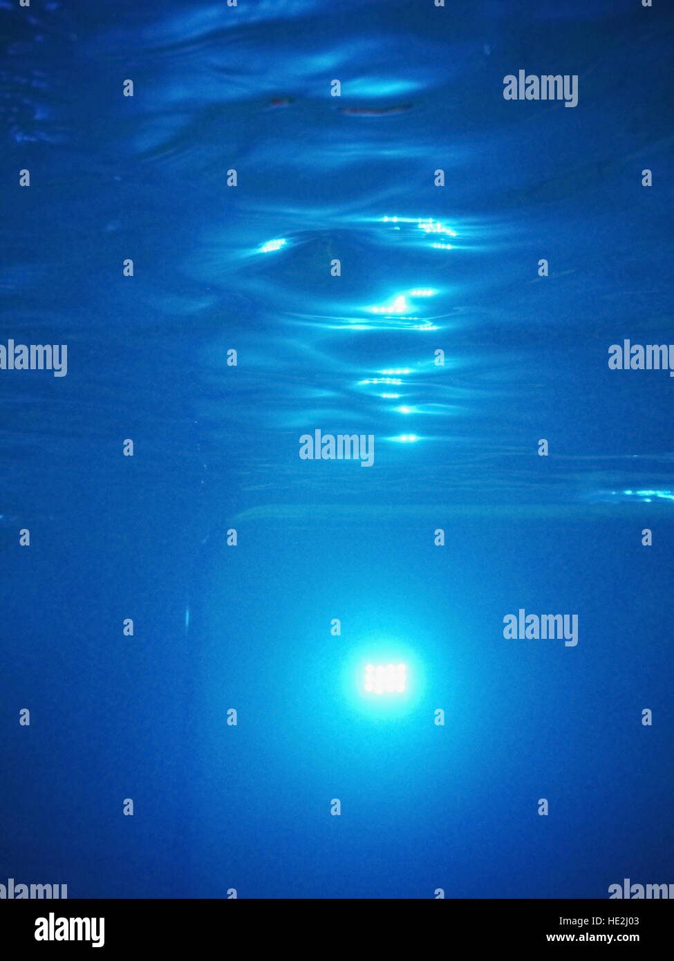 water blue light led Stock Photo