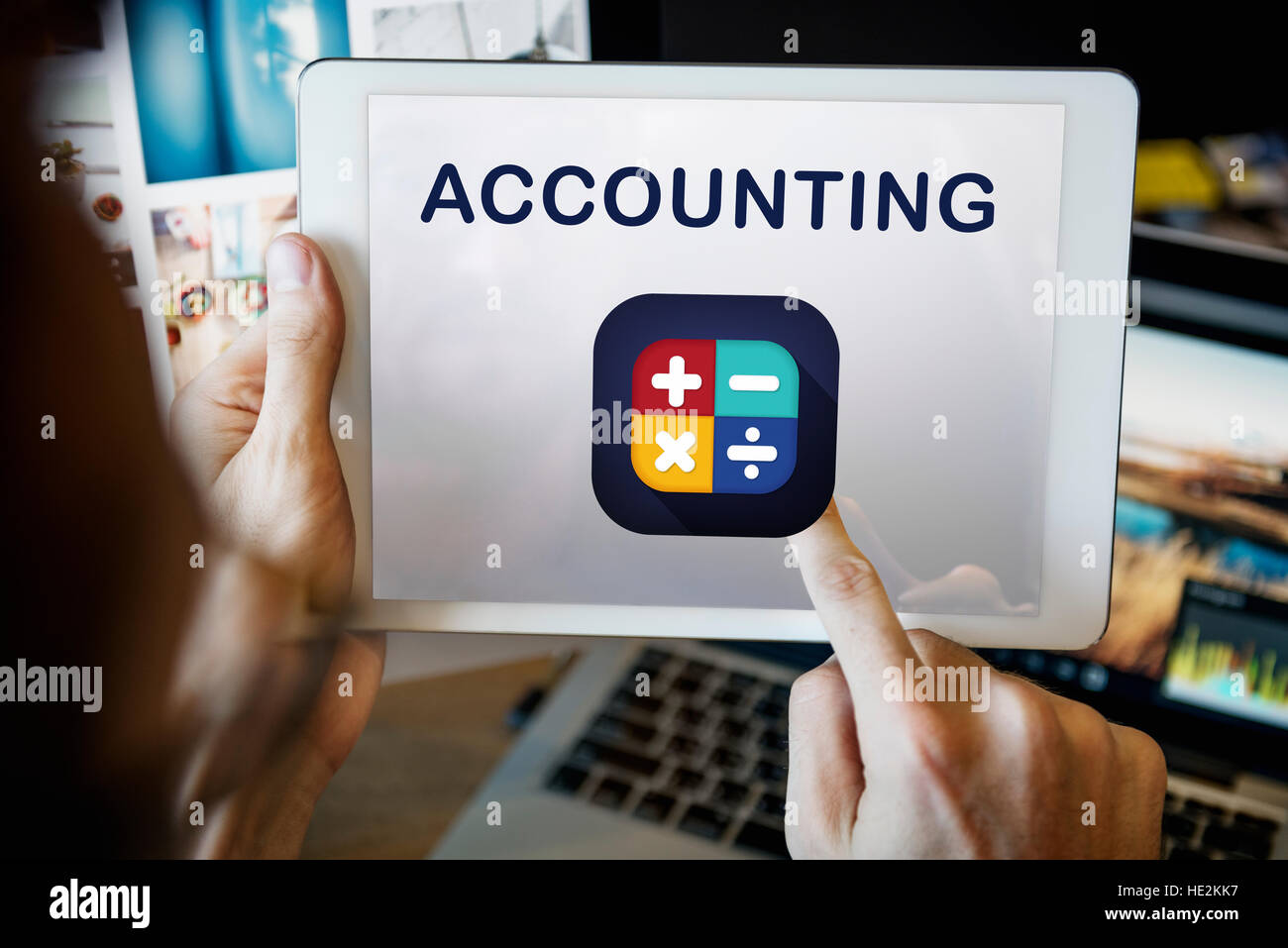 Calculator Financial Function Buttons Concept Stock Photo Alamy