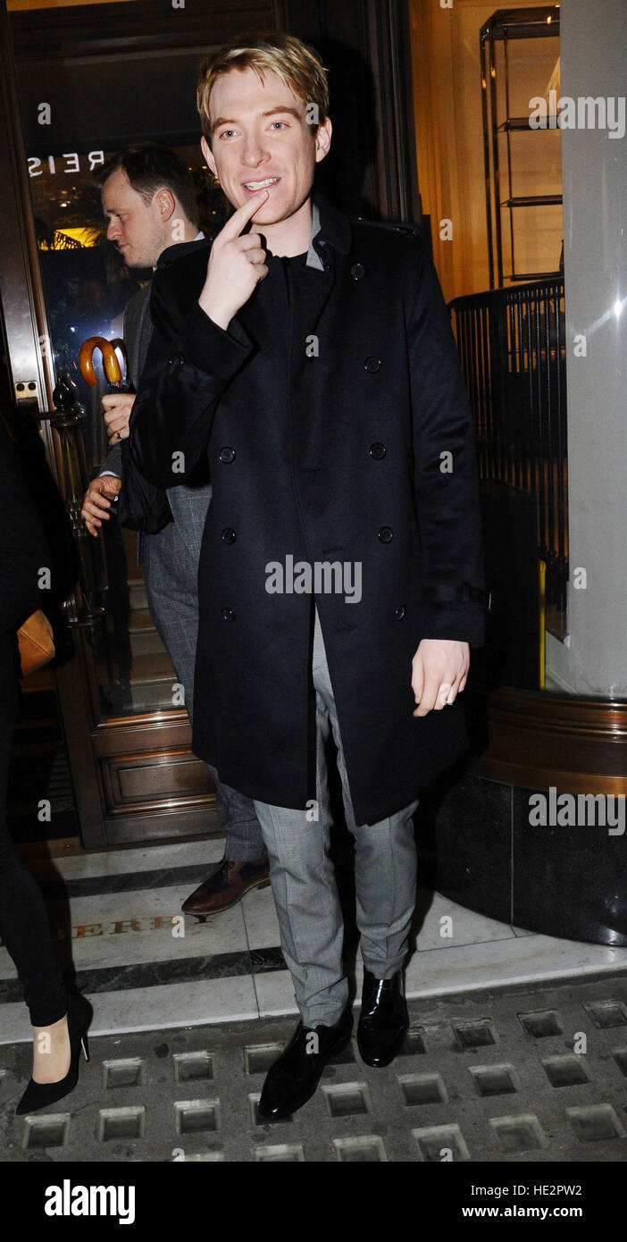 Domhnall Gleeson attends Burberry 'The Tale of Thomas Burberry' Campaign  Party in London Featuring: Domhnall Gleeson Where: London, United Kingdom  When: 01 Nov 2016 Stock Photo - Alamy