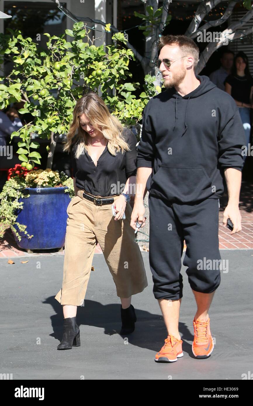 Hilary Duff and Jason Walsh seen leaving Fred Segal after having lunch