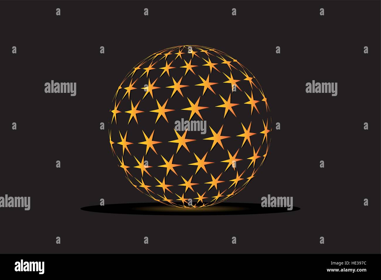 star logo, Abstract vector globe and star logo Stock Vector Image & Art ...