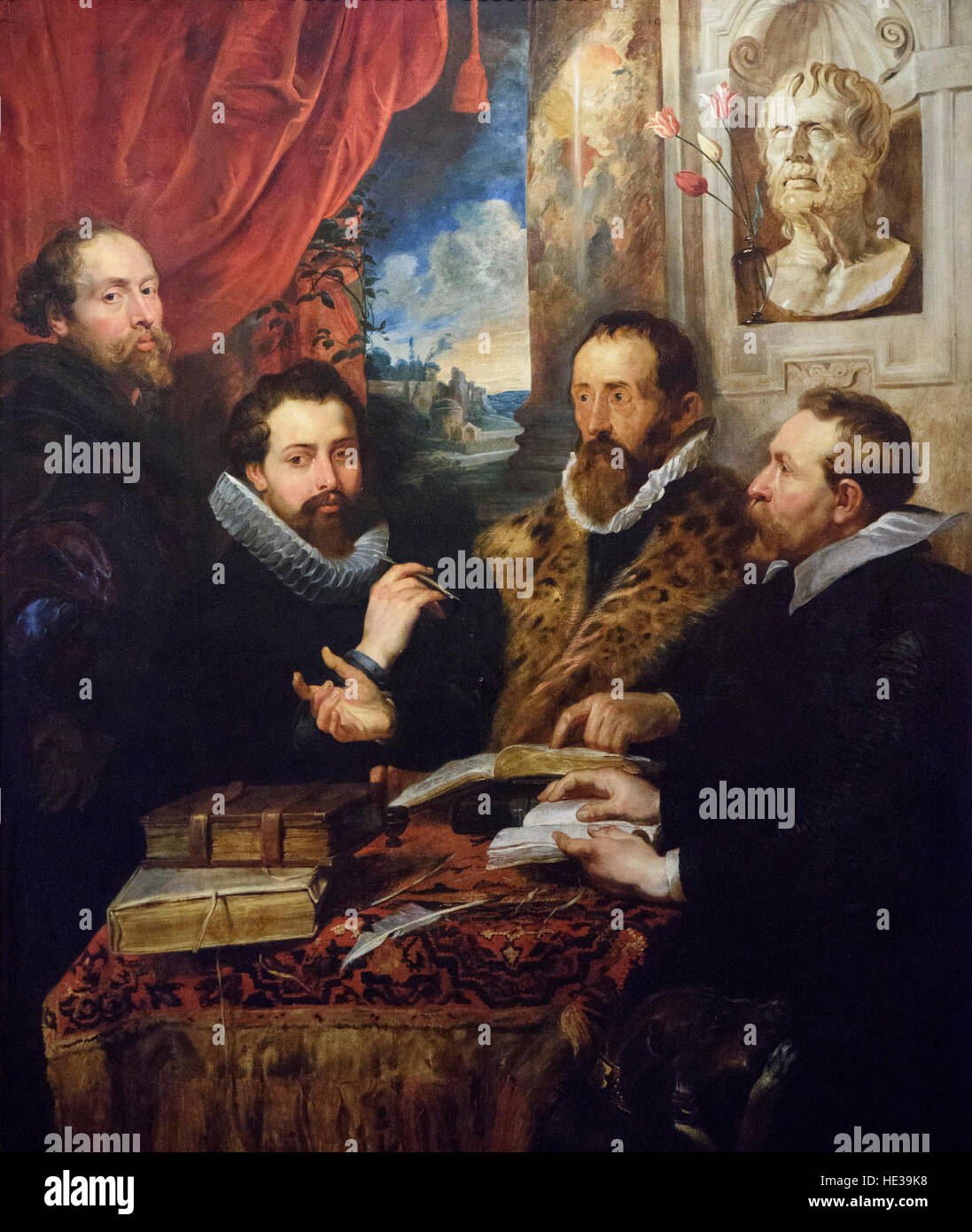 Peter Paul Rubens (1577-1640), The Four Philosophers, 1611-1612. Quattro filosofi. Stock Photo